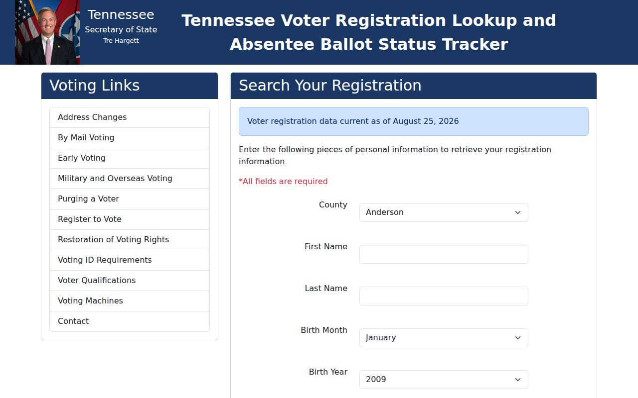 Davidson County residents directory Tennessee voter lookup